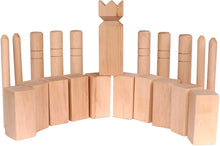 Load image into Gallery viewer, Amish-Made Deluxe Hard Maple Wood Kubb Game, Official Size Set

