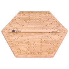 Load image into Gallery viewer, Solid Oak 16&quot; Wide Aggravation Game Board, Unpainted Holes, Double-sided
