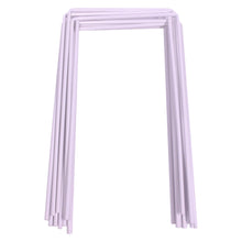 Load image into Gallery viewer, Set of 9 White Croquet Wickets, Sturdy 7 Gauge Square Hoops
