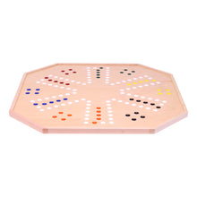 Load image into Gallery viewer, Wooden Marble Chase Board Game Set - 25&quot; Wide Board - Double-Sided
