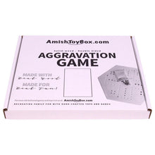 Load image into Gallery viewer, Aggravation Wahoo Marble Board Game, Double-Sided, Hand Painted

