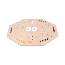 Load image into Gallery viewer, Wooden Marble Chase Game Set - Double-Sided 23&quot; Wide Board

