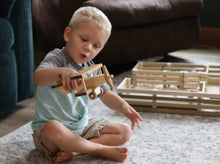 Load image into Gallery viewer, Wooden Toy Airplane With Spinning Propellor, Kid-Safe Finish
