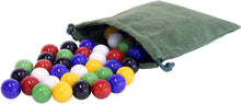 Load image into Gallery viewer, Bag of 60 Glass Marbles for Chinese Checkers Game, Large 3/4&quot; (18mm)
