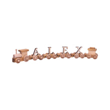 Load image into Gallery viewer, Wooden Name Train Toy, Custom Personalized ABC Letter Train, Amish-Made
