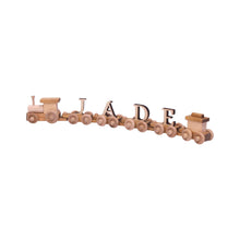Load image into Gallery viewer, Wooden Name Train Toy, Custom Personalized ABC Letter Train, Amish-Made
