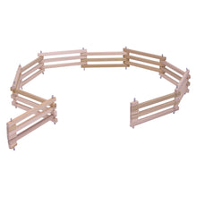 Load image into Gallery viewer, Wooden Folding Corral Fence Toy, Amish-Made, Unfinished Wood
