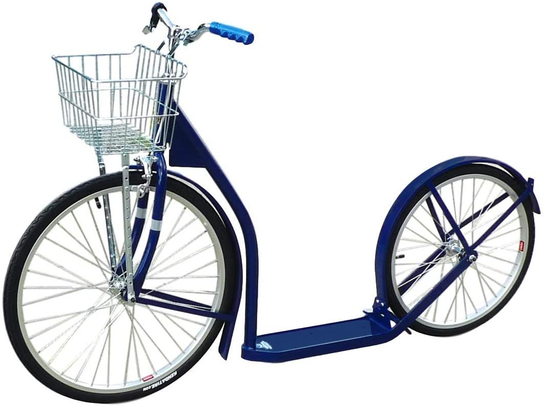 Amish-Made Deluxe Kick Scooter Bike, 24" Front Wheel 20" Rear Wheel, Adult-Size