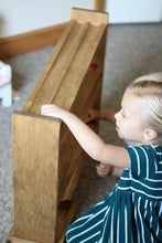 Load image into Gallery viewer, Wooden Ball Roller Racetrack Toy, Amish-Made, with 8 Wooden Balls
