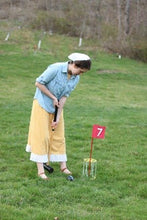 Load image into Gallery viewer, Amish-Made Deluxe Flag Croquet Golf Game Set, With Duffel Carry Bag
