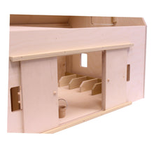 Load image into Gallery viewer, Amish-Made Large Wooden Hip-Roof Barn Toy, Unfinished
