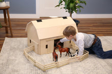 Load image into Gallery viewer, Wooden Folding Corral Fence Toy, Amish-Made, Unfinished Wood

