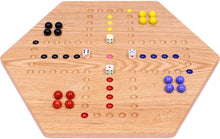 Load image into Gallery viewer, Aggravation Wahoo Marble Board Game, Double-Sided, Hand Painted
