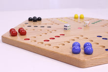 Load image into Gallery viewer, Aggravation Wahoo Marble Board Game, Double-Sided, Hand Painted
