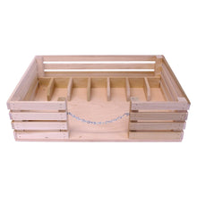 Load image into Gallery viewer, Amish-Made Wooden Mini Stockyard Toy, with 7 Stalls
