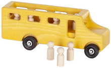 Load image into Gallery viewer, Amish-Made Wooden School Bus Toy, Child Safe Finish
