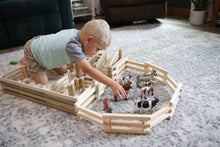 Load image into Gallery viewer, Wooden Folding Corral Fence Toy, 68&quot; Long, Amish-Made Quality
