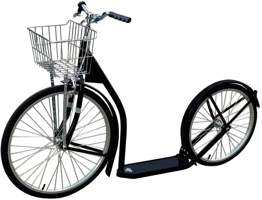 Amish-Made Deluxe Kick Scooter Bike, 24" Front Wheel 20" Rear Wheel, Adult-Size