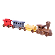 Load image into Gallery viewer, Wooden Toy Train Play Set, 24&quot; Long, Kid-Safe Finish, Amish-Made

