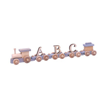 Load image into Gallery viewer, Wooden Name Train Toy, Custom Personalized ABC Letter Train, Amish-Made
