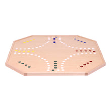 Load image into Gallery viewer, Wooden Marble Chase Board Game Set - 25&quot; Wide Board - Double-Sided
