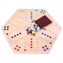 Load image into Gallery viewer, Aggravation Wahoo Marble Board Game, Double-Sided, Hand Painted
