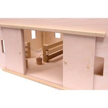 Load image into Gallery viewer, Amish-Made Large Wooden Hip-Roof Barn Toy, Unfinished
