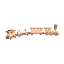 Load image into Gallery viewer, Wooden Toy Train Play Set, 24&quot; Long, Kid-Safe Finish, Amish-Made
