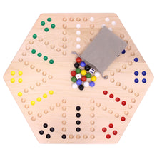 Load image into Gallery viewer, Aggravation Wahoo Marble Board Game, Double-Sided, Hand Painted
