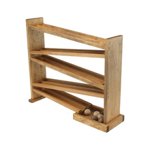 Load image into Gallery viewer, Wooden Ball Roller Racetrack Toy, Amish-Made, with 8 Wooden Balls

