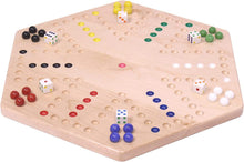 Load image into Gallery viewer, Aggravation Wahoo Marble Board Game, Double-Sided, Hand Painted
