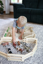 Load image into Gallery viewer, Wooden Folding Corral Fence Toy, 68&quot; Long, Amish-Made Quality
