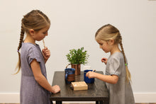Load image into Gallery viewer, Wooden Marble Tic Tac Toe Game with Built-in Storage for Marbles
