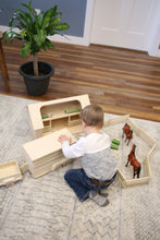 Load image into Gallery viewer, Wooden Amish-Made Ranch Shed Barn Toy, Unfinished Wood
