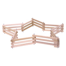 Load image into Gallery viewer, Wooden Folding Corral Fence Toy, Amish-Made, Unfinished Wood
