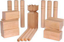 Load image into Gallery viewer, Amish-Made Deluxe Hard Maple Wood Kubb Game, Official Size Set
