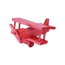 Load image into Gallery viewer, Wooden Toy Airplane With Spinning Propellor, Kid-Safe Finish
