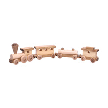 Load image into Gallery viewer, Wooden Toy Train Play Set, 24&quot; Long, Kid-Safe Finish, Amish-Made
