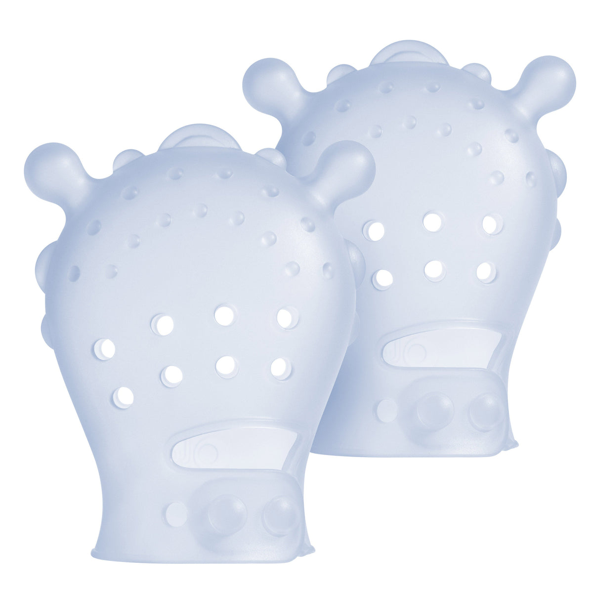 Olababy Teething Mitten for Babies 0-6 Months, Silicone (2-Pack)
