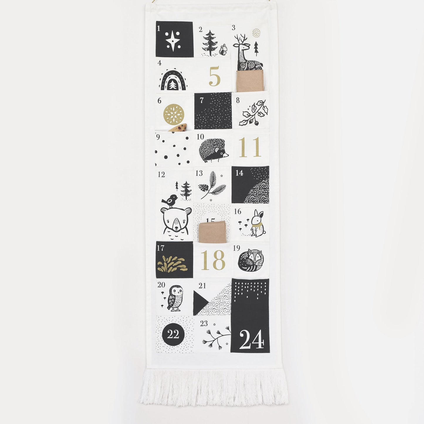 Wee Gallery Organic Cotton Eco-Friendly Advent Calendar | Festive Friends
