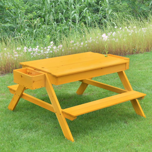 Avenlur Mojave - Eco-Friendly Wooden Outdoor Picnic and Sand Table Playset