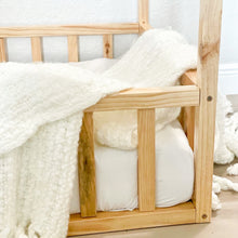 Load image into Gallery viewer, 2mamabees Eco-Friendly Wooden Montessori House Bed with Rails

