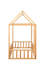 Load image into Gallery viewer, 2mamabees Eco-Friendly Wooden Montessori House Bed with Rails
