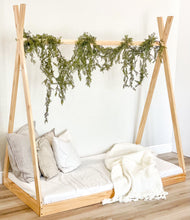 Load image into Gallery viewer, 2mamabees Eco-Friendly Wooden Montessori Teepee Bed
