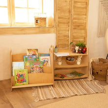 Load image into Gallery viewer, Goodevas Montessori Wooden Non-toxic and Eco-friendly Kids&#39; Bookshelf
