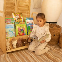 Load image into Gallery viewer, Goodevas Montessori Wooden Non-toxic and Eco-friendly Kids&#39; Bookshelf
