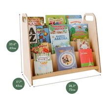 Load image into Gallery viewer, Goodevas Montessori Wooden Non-toxic and Eco-friendly Kids&#39; Bookshelf
