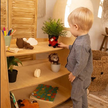 Load image into Gallery viewer, Goodevas Montessori Non-toxic Eco-friendly Wooden Kids&#39; Toy Shelf
