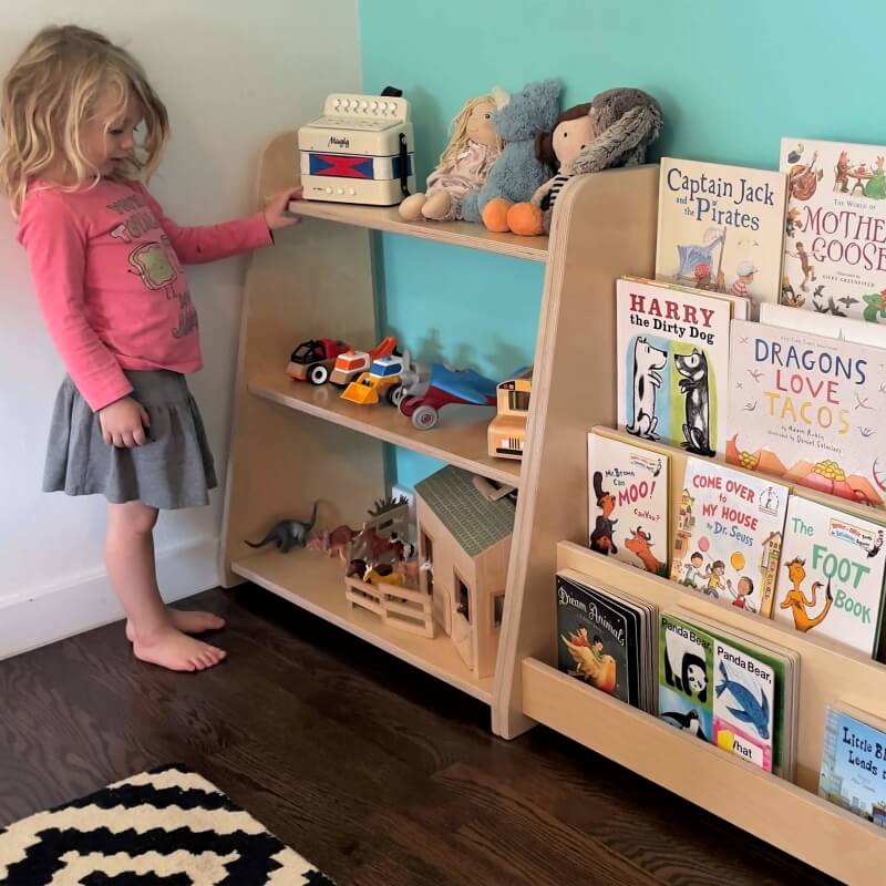 Tiered Toy Toddler Shelf