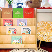 Load image into Gallery viewer, Tiered Montessori Bookshelf
